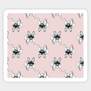 Blush pink Frenchies Sticker